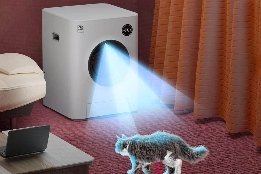 automatic cat litter box for multiple cats